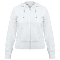 Толстовка женская Hooded Full Zip белая