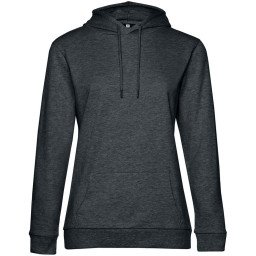 Толстовка с капюшоном женская Hoodie, серый меланж (антрацит)