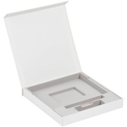 Коробка Memoria под ежедневник, аккумулятор и ручку, белая