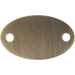Шильдик металлический Alfa Oval, бронзовый