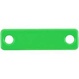 Шильдик металлический Alfa Liten, зеленый неон