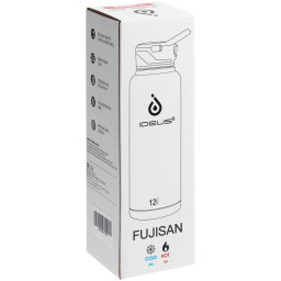Термобутылка Fujisan, белая (молочная)