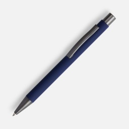 Ручка шариковая Atento Soft Touch, темно-синяя