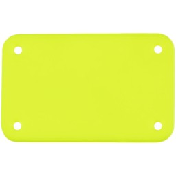Лейбл из ПВХ Kreta, S, желтый неон