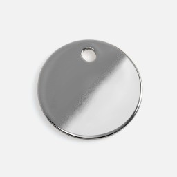 Шильдик металлический Alfa Sirkel, серебристый глянцевый