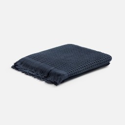 Плед вафельный Elenglect, темно-серый