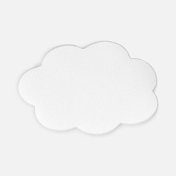 Наклейка тканевая Lunga Calum, L, белая