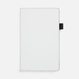 Ежедневник White Shall, недатированный, бело-черный