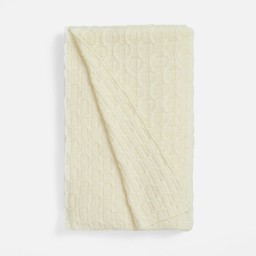 Плед Braidera, белый (молочный)