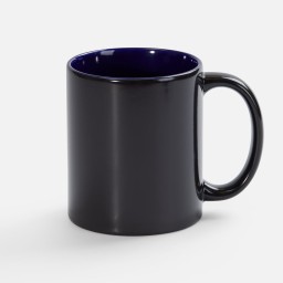 Кружка-хамелеон On Display, глянцевая, черная с синим