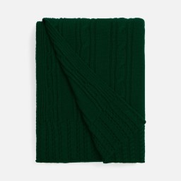 Плед Remitti, темно-зеленый (хвойный)