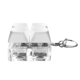 Брелок Press Anti Stress с LED подсветкой, белый