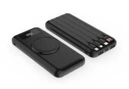 Внешний аккумулятор Authority с беспроводной зарядкой, 10000 Mah, чёрный