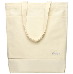 Сумка для покупок JETTA 325 г/м² с шильдом - самолёт, натуральный