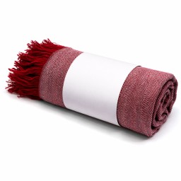 Плед полушерстяной COMFORT, бордовый