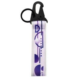 Ремувка с полноцветной печатью YOLO, двухслойная 25 мм с карабином и кольцом