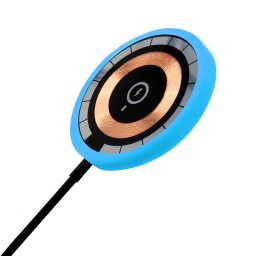 Беспроводное магнитное зарядное устройство Aphia 15W To Go, черный/голубой