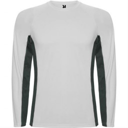 Спортивная футболка SHANGHAI L/S мужская, Белый/Темный графит