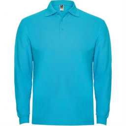 Футболка поло ESTRELLA L/S мужская, Бирюзовый
