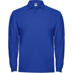 Футболка поло ESTRELLA L/S мужская, Королевский синий