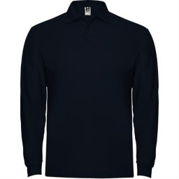 Футболка поло ESTRELLA L/S мужская, Морской синий