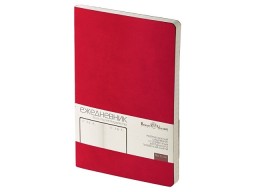 Ежедневник А5 недатированный «Megapolis Velvet Flex», ярко-бордовый
