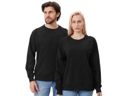 Свитшот оверсайз с рукавом реглан «Belgrade», унисекс, черный