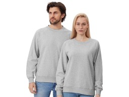 Свитшот оверсайз с рукавом реглан «Belgrade», унисекс, серый меланж