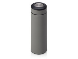 Вакуумный термос "Vacuum Flask C1", soft touch, 420мл, серый