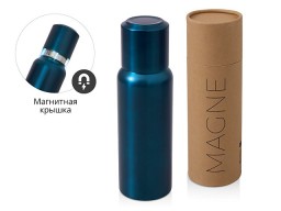 Вакуумный термос c магнитной крышкой "Magne", 500 мл, темно-синий