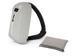 Сумка-слинг «Nomad» на одно плечо из водостойкого переработанного пластика, серый