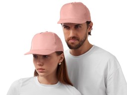 Бейсболка "Poly" 5-ти панельная 120гр, лососевый