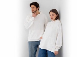 Худи оверсайз «Alpha.01» унисекс, молочный