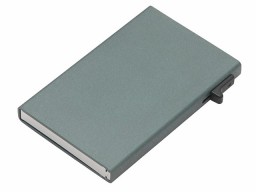 Картхолдер "Florence" с RFID- защитой из алюминия, цвет оружейной стали