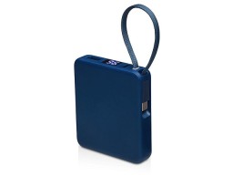 Внешний аккумулятор со встроенным кабелем USB-C «Дэнси», 5000 мАч, темно-синий
