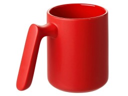 Кружка матовая с прямой ручкой "Axio", 360 мл, красный