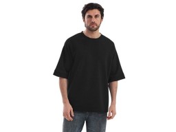 Футболка Kyoto из джерси 180 г/м2 с пич отделкой, унисекс, черный