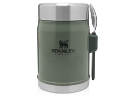 Банка для еды объемом 400 мл с ложкой-вилкой Stanley Legendary - Зеленый лесной