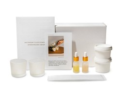 Набор для создания 2-х ароматических свечей: амбра и табак/маракуйя, сандал и пачули (без лого LM)