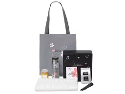 Подарочный набор «Re:f. Walk» с палантином, шоппером и термосом, белый