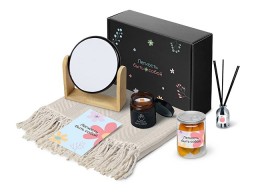 Подарочный набор «Re:f. Shelter»  с пледом, зеркалом, свечой и диффузором