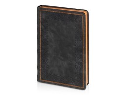 Ежедневник недатированный А5 "Royal", черный с бронзовым срезом