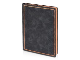 Ежедневник недатированный А4 "Royal", черный с бронзовым срезом