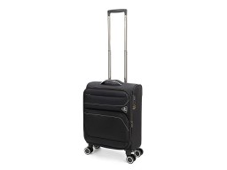 Чемодан TORBER НЕРО, чёрный, переработанный ПЭТ, 40 х 20 х 55 см, 37 л