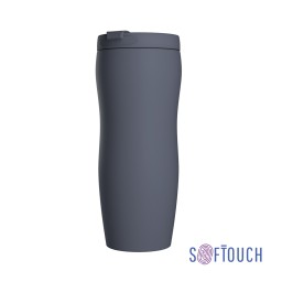 Термостакан "Монтана" 400 мл, покрытие soft touch, серый