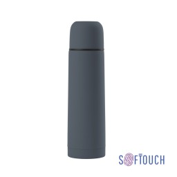 Термос "Крит" 500 мл, покрытие soft touch, серый