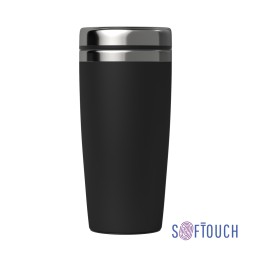 Термостакан "Эльбрус" 400 мл, покрытие soft touch, черный