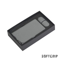 Набор "Камень" на 2 предмета, 4000 mAh /16Gb, с покрытием soft grip, серый