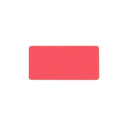 Шильд металлический, покрытие soft touch, подложка хром, красный