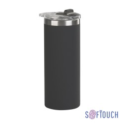Термостакан "Хилтон" 480 мл, покрытие soft touch, черный